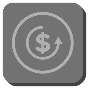 Yuvarlatılmış Kare vektör simge iade