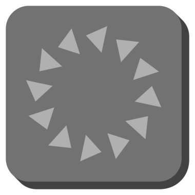 CCW yuvarlatılmış kare vektör simge döndürmek