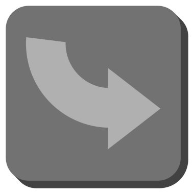 CCW yuvarlatılmış kare vektör simge döndürmek