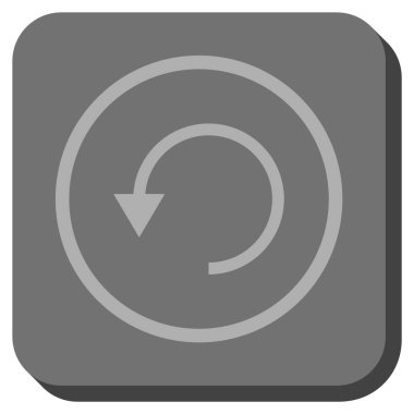 CCW yuvarlatılmış kare vektör simge döndürmek