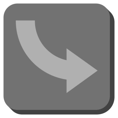 Doğru yuvarlatılmış kare vektör simge döndürmek