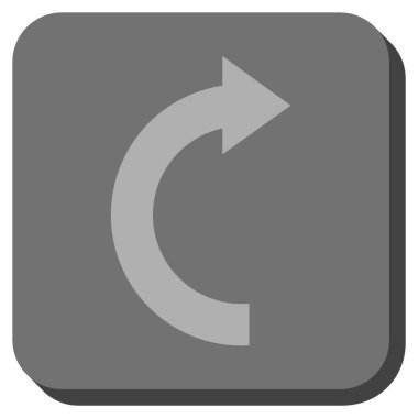 Doğru yuvarlatılmış kare vektör simge döndürmek