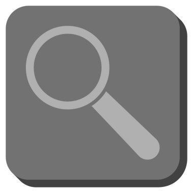 Arama aracı kare vektör simge yuvarlak