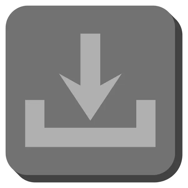 Downloads de arredondado ícone quadrado Vector — Vetor de Stock