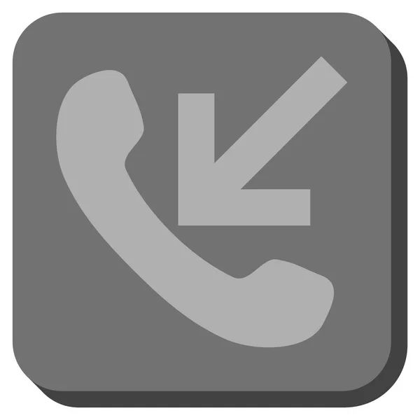 Incoming Call Rounded Square Vector Icon — Stock Vector