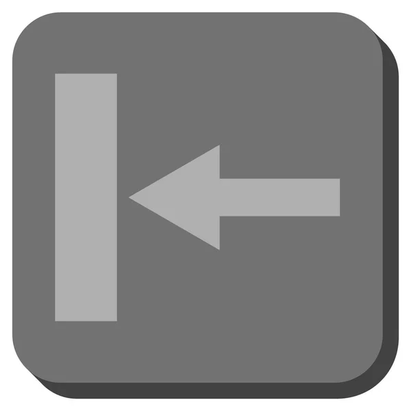 Mover a la izquierda redondeado cuadrado Vector icono — Vector de stock