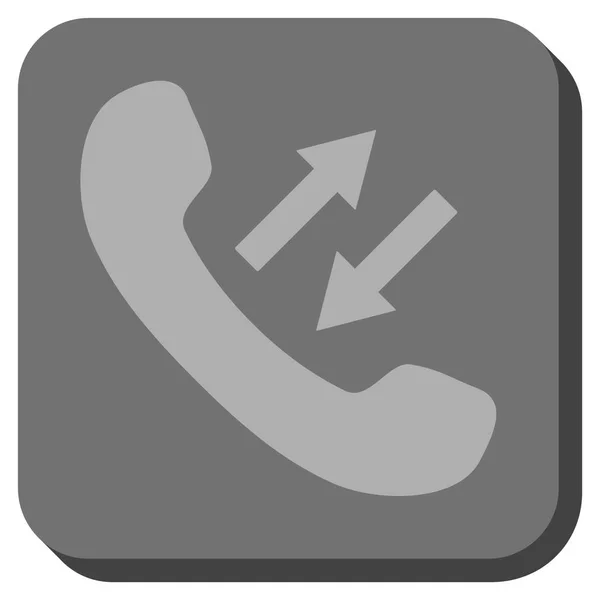 Telefoon praten afgeronde vierkante Vector Icon — Stockvector