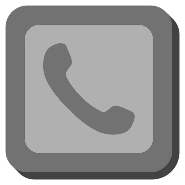 Telefoon afgerond vierkant Vector Icon — Stockvector