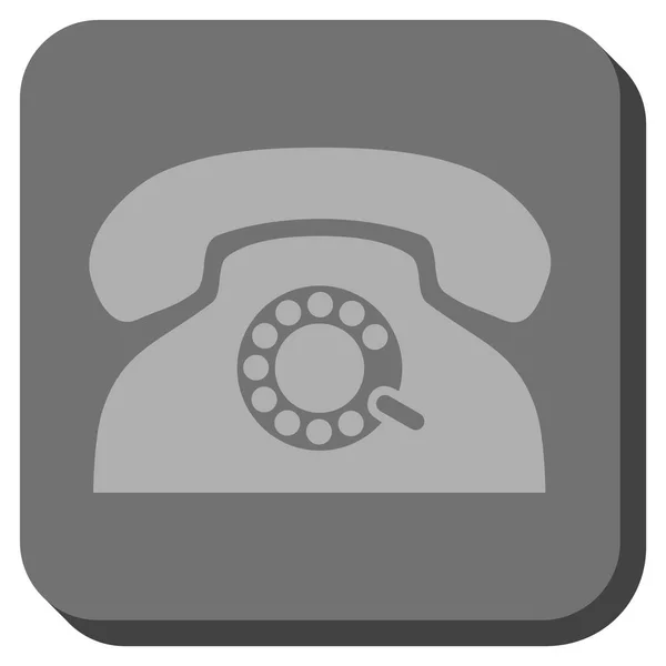 Pulse telefoon afgerond vierkant Vector Icon — Stockvector