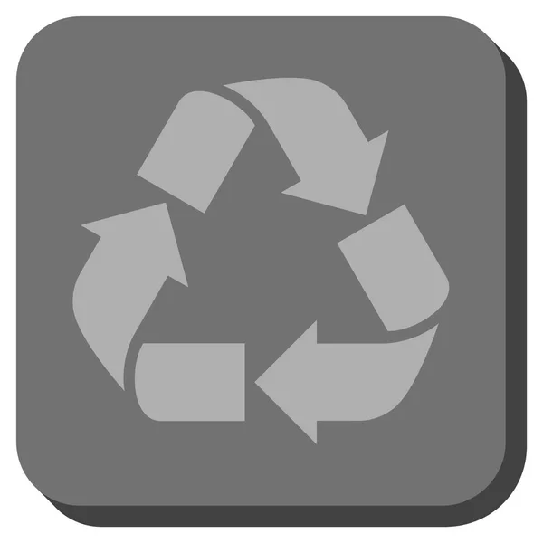 Recycler rond carré vectoriel Icône — Image vectorielle