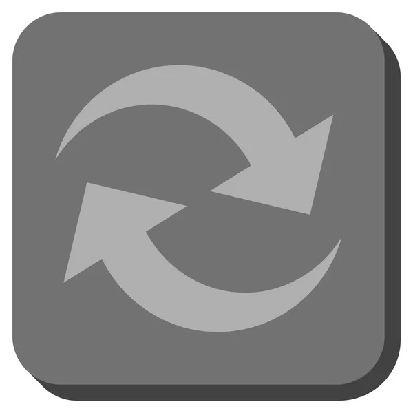 Actualizar flechas redondeadas cuadrado Vector icono — Vector de stock