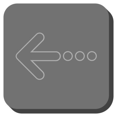 Kare vektör simge sol yuvarlak göndermek