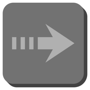 Kare vektör simgesi sağ yuvarlak göndermek