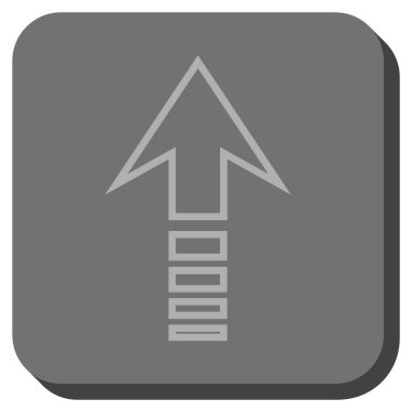 Yuvarlatılmış Kare vektör simge gönder