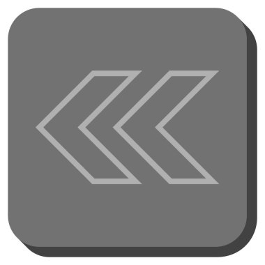 Sola kaydırma yuvarlak kare vektör simgesi