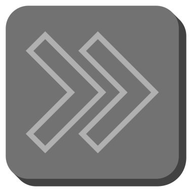 Şu yuvarlak üst karakter kare vektör simgesi