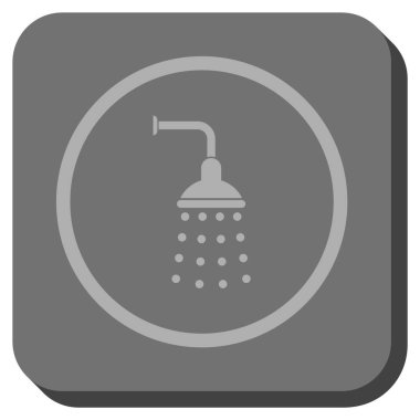 Duş yuvarlatılmış kare vektör simgesi