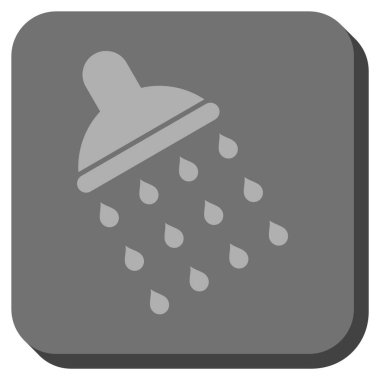 Duş yuvarlatılmış kare vektör simgesi