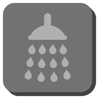 Duş yuvarlatılmış kare vektör simgesi