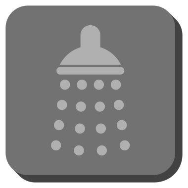 Duş yuvarlatılmış kare vektör simgesi