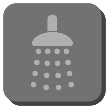 Duş yuvarlatılmış kare vektör simgesi