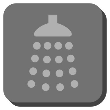 Duş yuvarlatılmış kare vektör simgesi