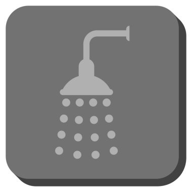 Duş yuvarlatılmış kare vektör simgesi