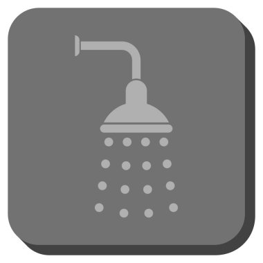 Duş yuvarlatılmış kare vektör simgesi