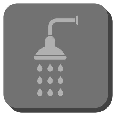 Duş yuvarlatılmış kare vektör simgesi