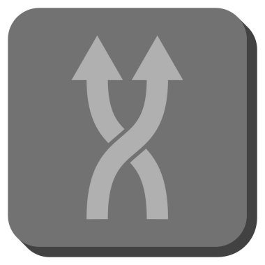 Yuvarlatılmış Kare vektör simge yukarı okları shuffle