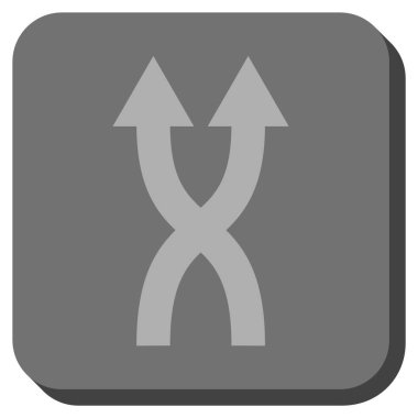 Yuvarlatılmış Kare vektör simge yukarı okları shuffle