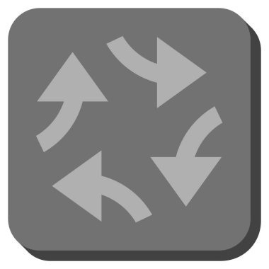 Oklar yuvarlatılmış kare vektör simge girdap