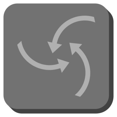 Oklar yuvarlatılmış kare vektör simge girdap