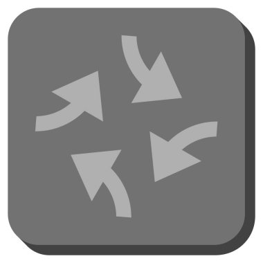 Oklar yuvarlatılmış kare vektör simge girdap