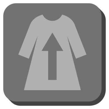 Kadın elbise yuvarlatılmış kare vektör simge al