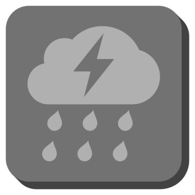 Fırtına yuvarlatılmış kare vektör simgesi