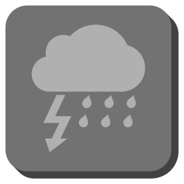 Fırtına yuvarlatılmış kare vektör simgesi