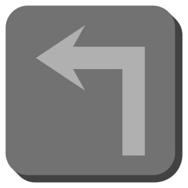 Sol yuvarlak kare vektör simge açmak