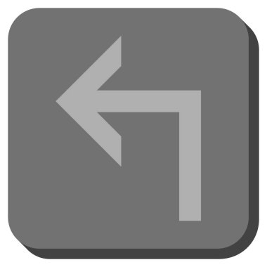 Sol yuvarlak kare vektör simge açmak