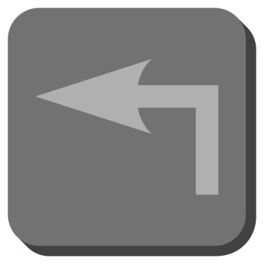 Sol yuvarlak kare vektör simge açmak