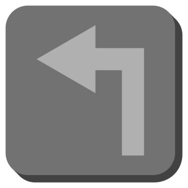 Sol yuvarlak kare vektör simge açmak