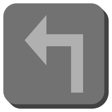 Sol yuvarlak kare vektör simge açmak