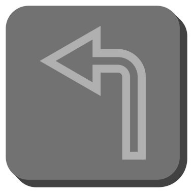 Sol yuvarlak kare vektör simge açmak