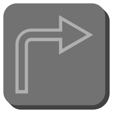 Doğru yuvarlatılmış kare vektör simge açmak