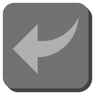 Yuvarlatılmış Kare vektör simgesi geri al