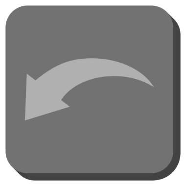 Yuvarlatılmış Kare vektör simgesi geri al