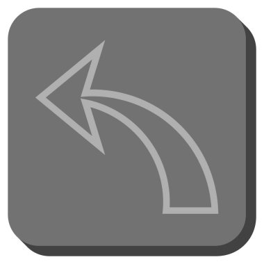 Yuvarlatılmış Kare vektör simgesi geri al