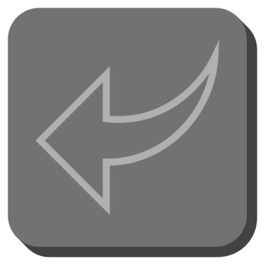 Yuvarlatılmış Kare vektör simgesi geri al