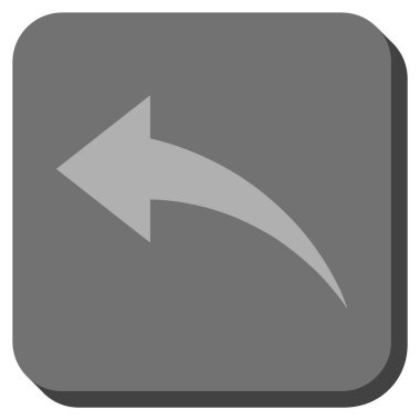 Yuvarlatılmış Kare vektör simgesi geri al