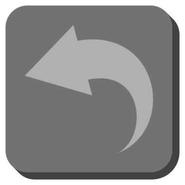 Yuvarlatılmış Kare vektör simgesi geri al